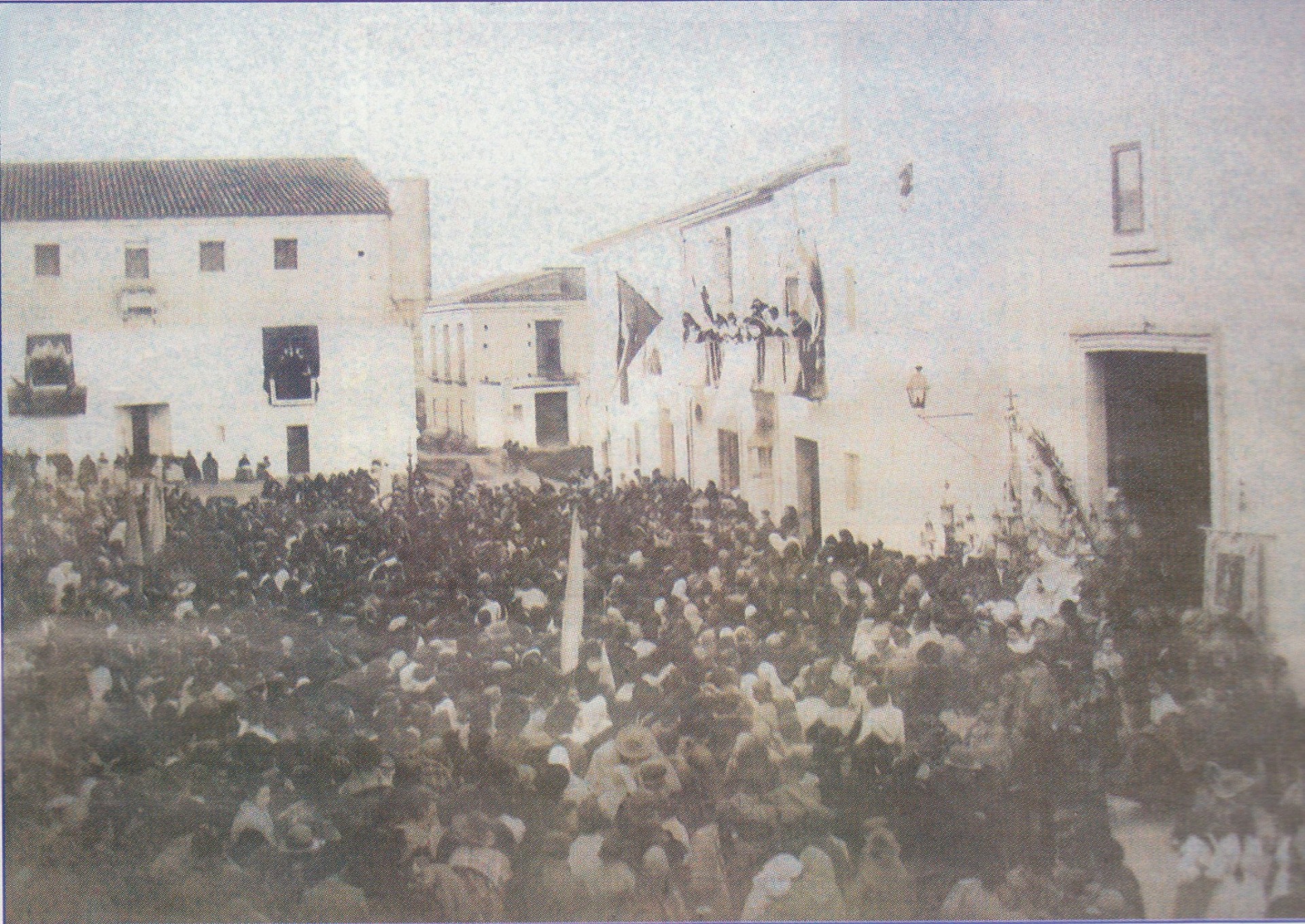 Procesión con motivo de la celebracíón del Año Jubilar en Mislata en 1904.