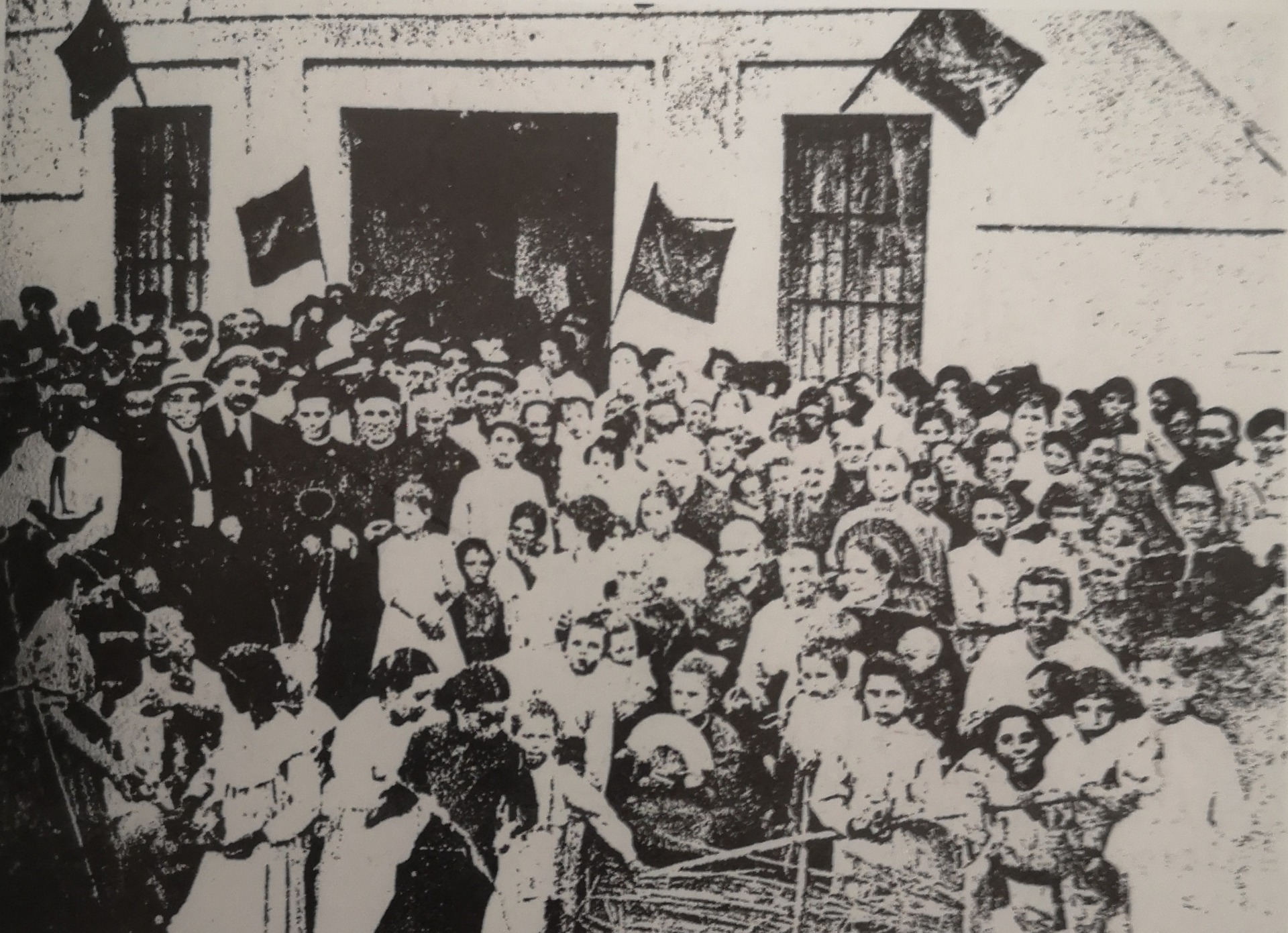 Inauguración del Pou del Quint en 1915.