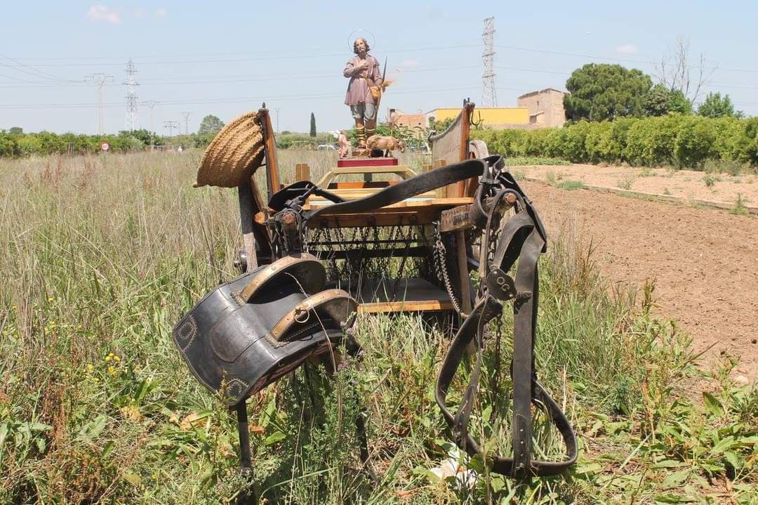 Imagen de San Isidro Labrador en la huerta mislatera. / Fotografía de: Hermandad de labradores "San Isidro" de Mislata.