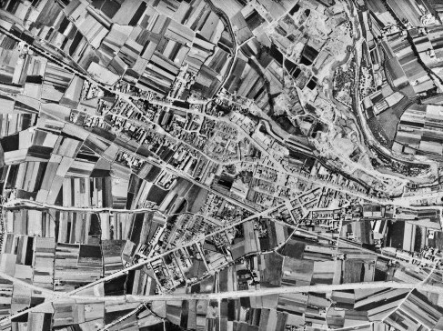 Imagen aérea de Mislata. Año 1950.