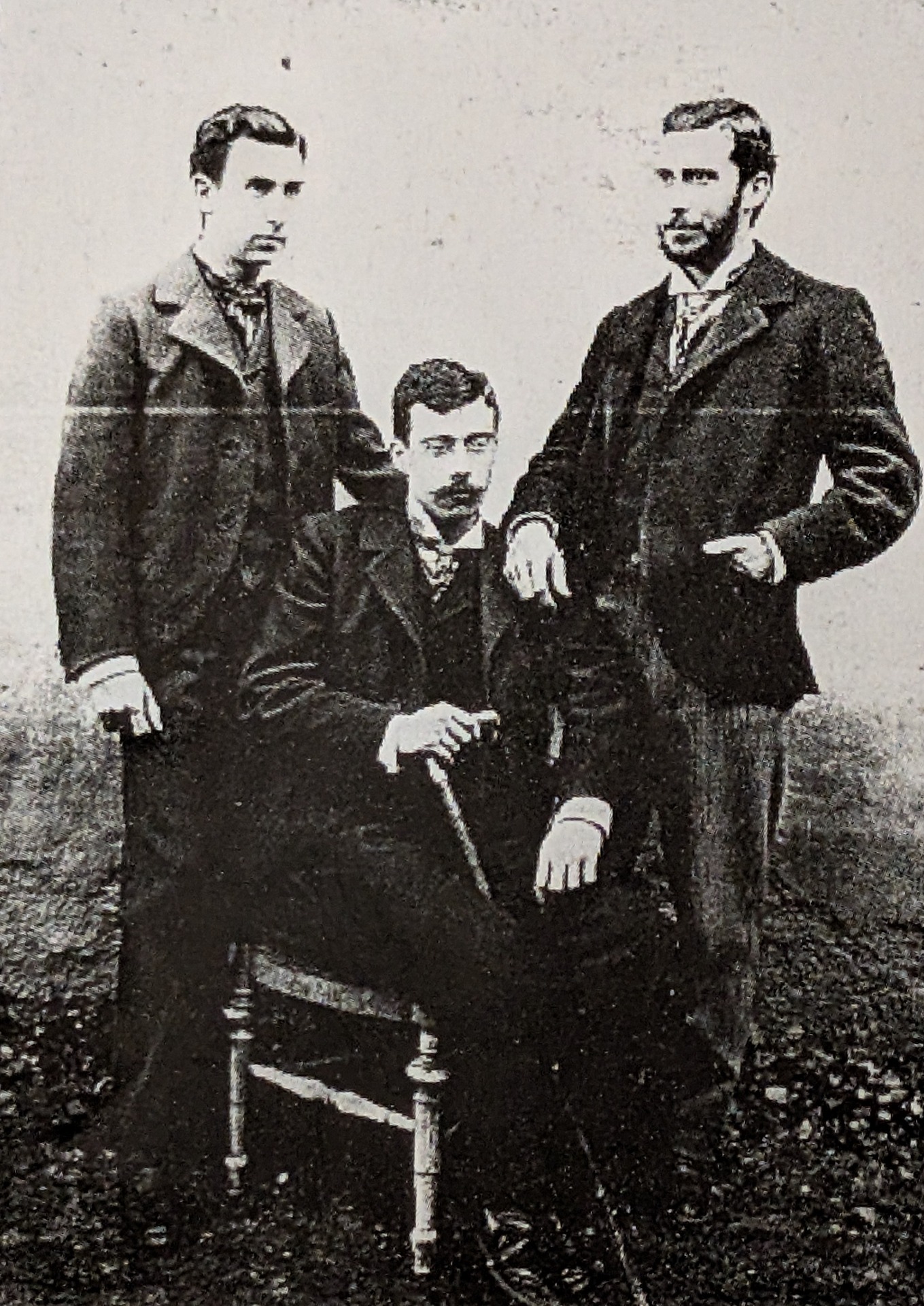 De izquierda a derecha: Carlos, Luís y José Verges.